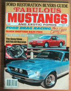 FABULOUS MUSTANGS 1988 NOV - RACING HISTORY, BOSS 9s